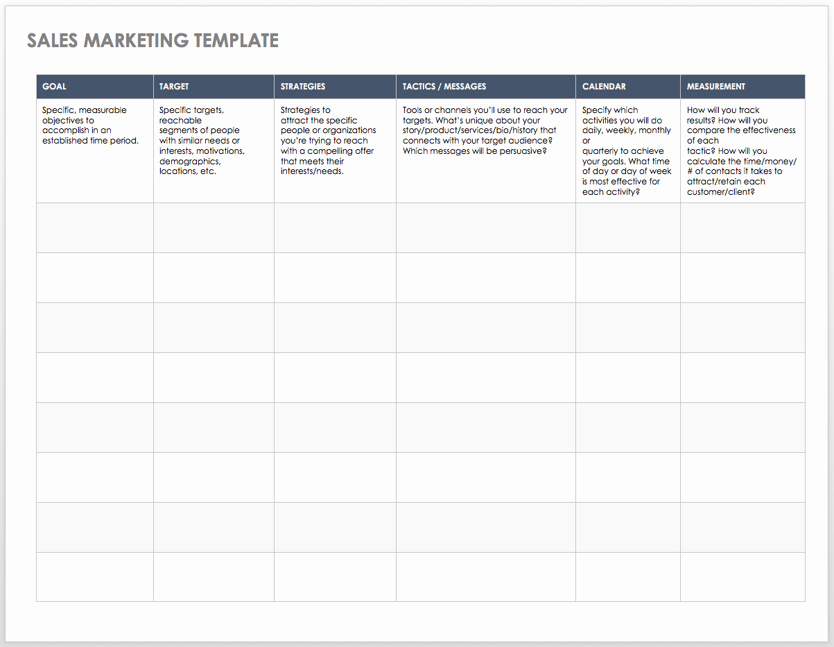 Sales Sheet Template Free New Free Sales Pipeline Templates