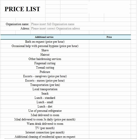 Salon Price List Template Awesome 10 Free Sample Spa Price List Templates Printable Samples
