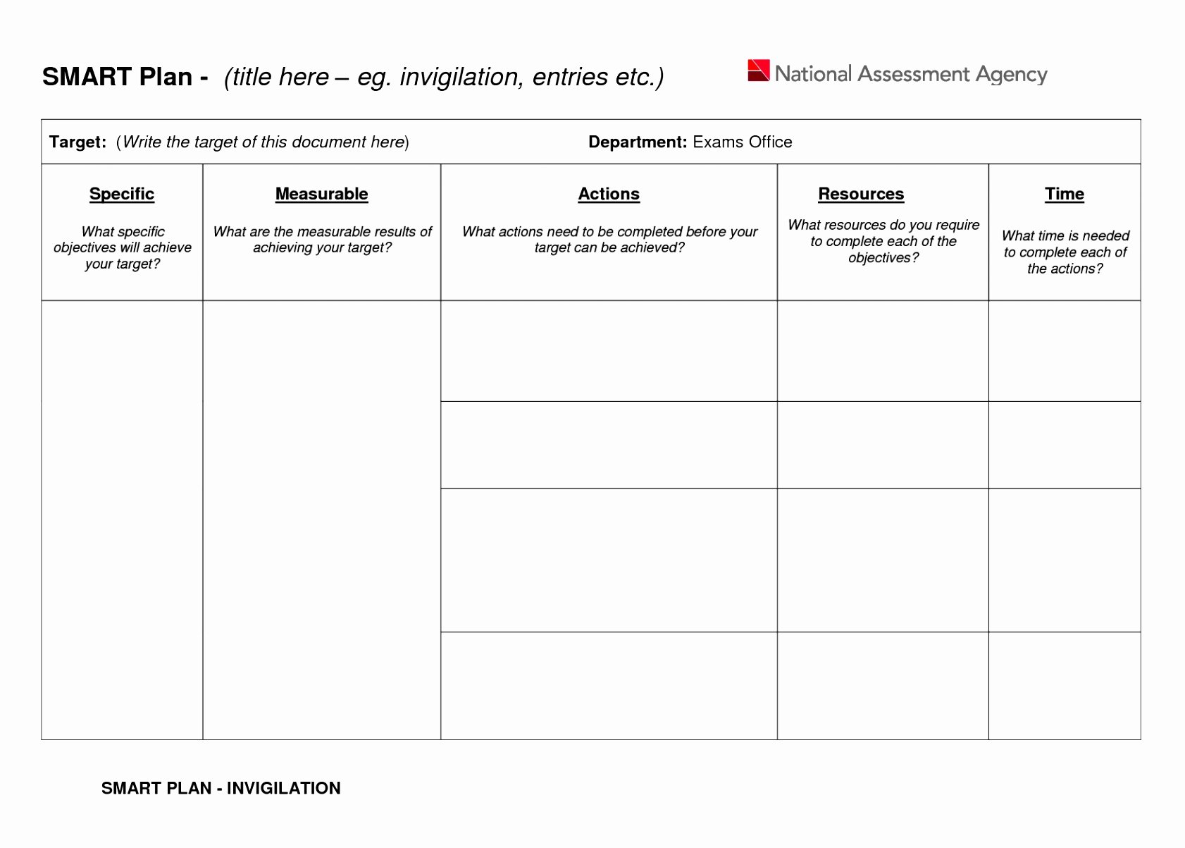 Sample Action Plan Template Unique 6 Smart Action Plan Template Word Poiwa