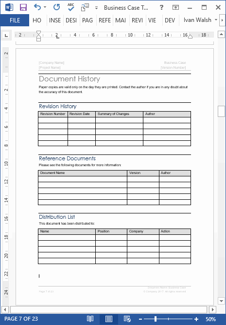 Sample Business Case Template Elegant Business Case Template – 22 Pages Ms Word with Free Sample