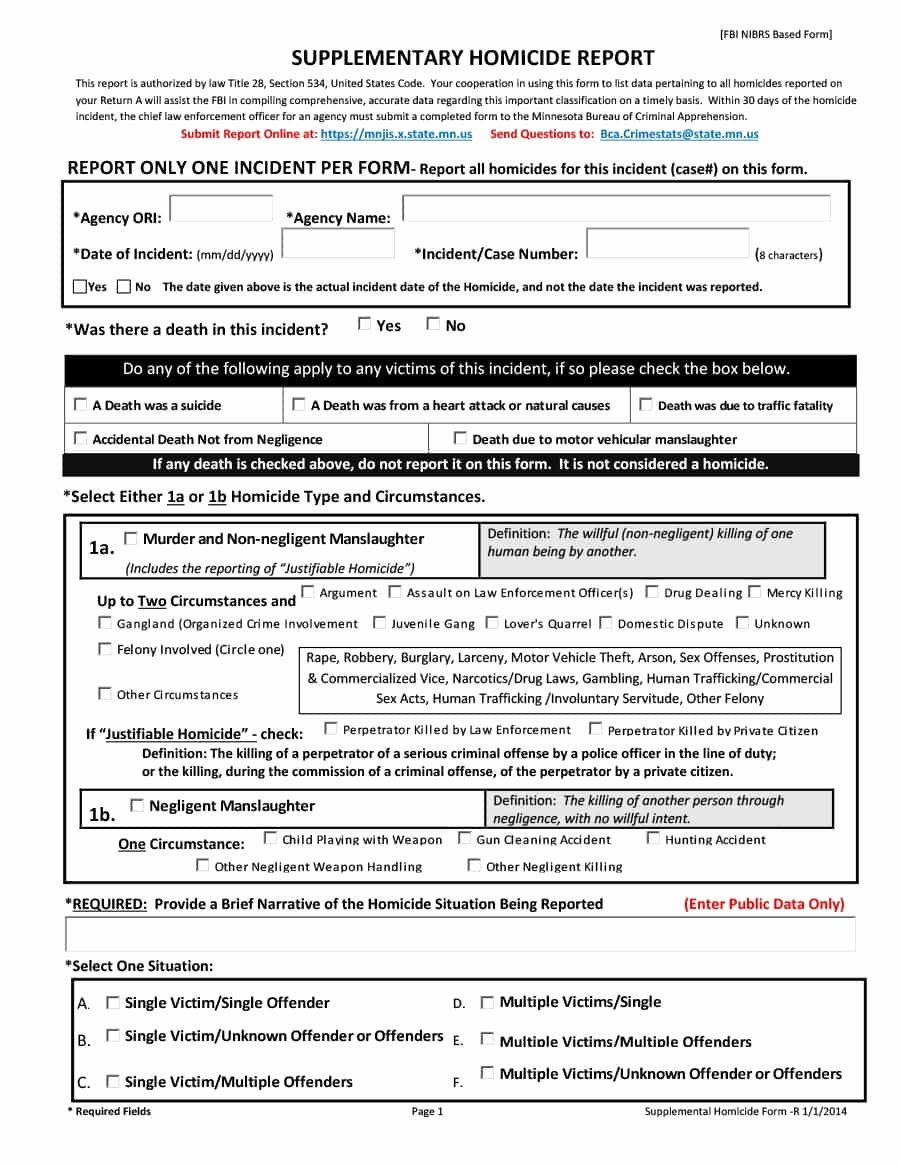 Sample Police Report Template New 20 Police Report Template &amp; Examples [fake Real]