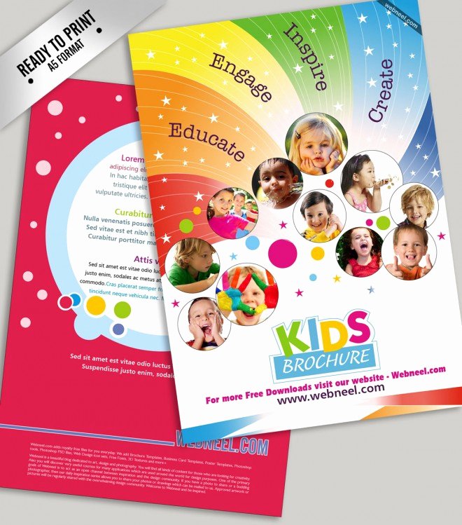 School Flyer Template Free Fresh Nursery School Brochure thenurseries