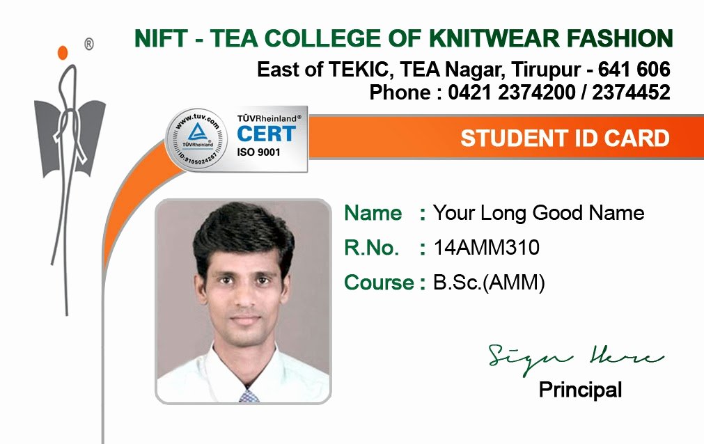 School Id Card Template Awesome Id Card Coimbatore Ph Student Id Card