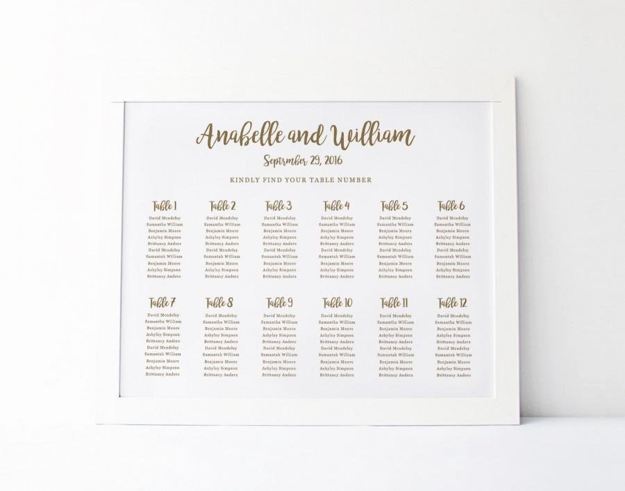 Seating Chart Poster Template New Wedding Seating Chart Template Seating Plan Floral