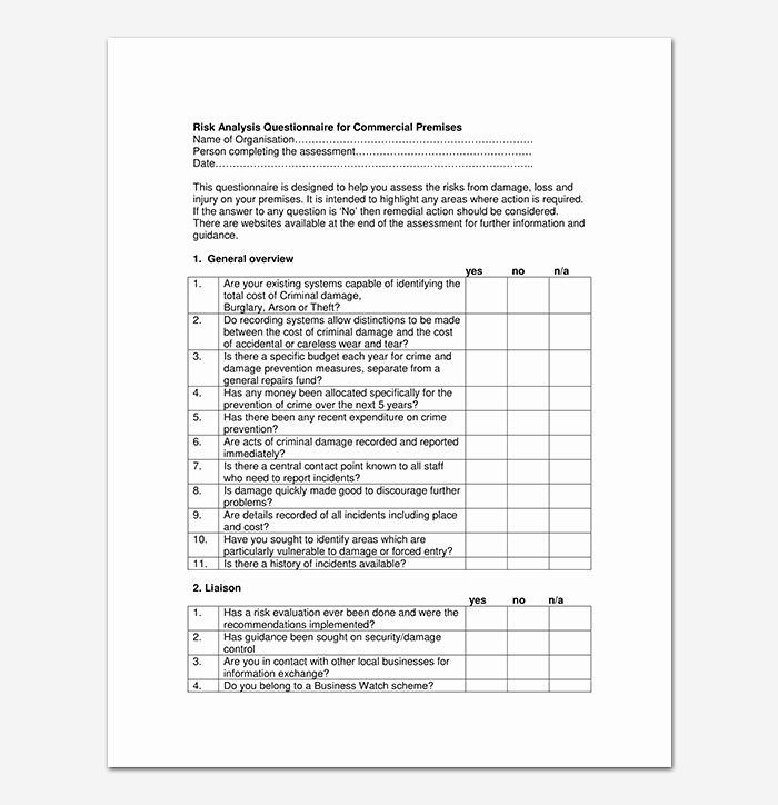Security Risk assessment Template Best Of Security assessment Template 18 Word Excel &amp; Pdf format