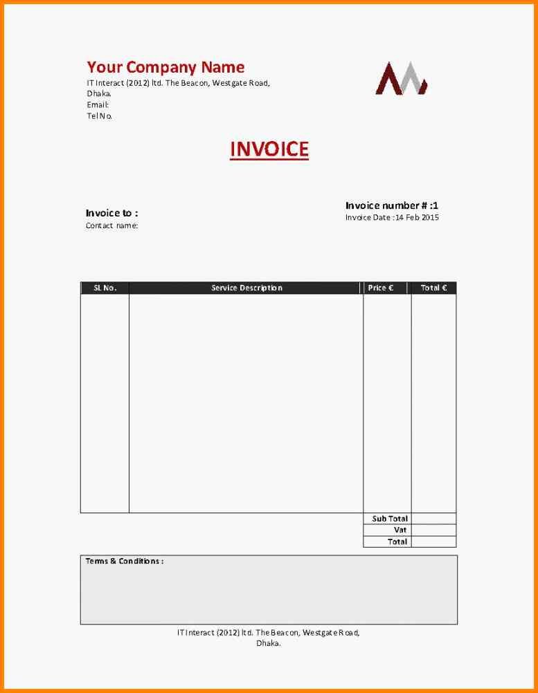 Self Employed Invoice Template Awesome Invoice Template for Uk Self Employed B3df497b0c50