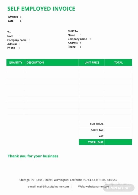 Self Employed Invoice Template New Simple Proforma Invoice Template In Microsoft Word Excel