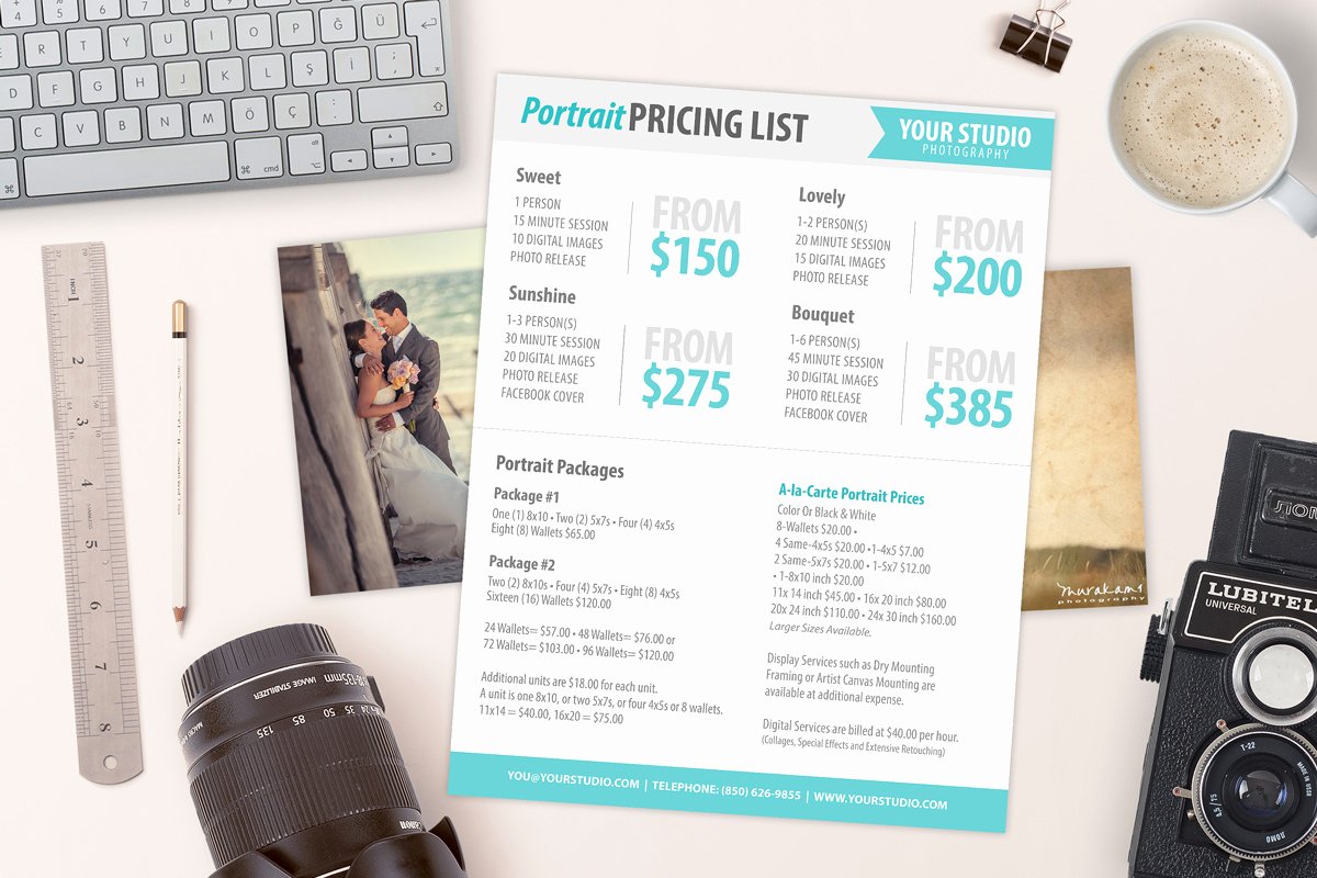 Sell Sheet Template Free Inspirational Graphy Price List Sell Sheet Templates On Creative