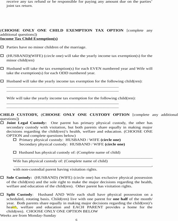 Separation Agreement Nc Template Lovely Inspirational Nc Separation Agreement Template