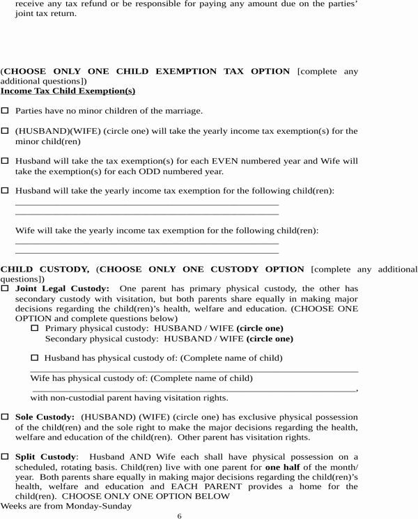 Separation Agreement Template Nc Lovely Download north Carolina Separation Agreement Template for