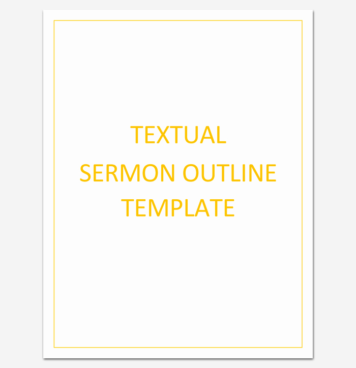 Sermon Template Microsoft Word Unique Sermon Outline Template 12 for Word and Pdf format