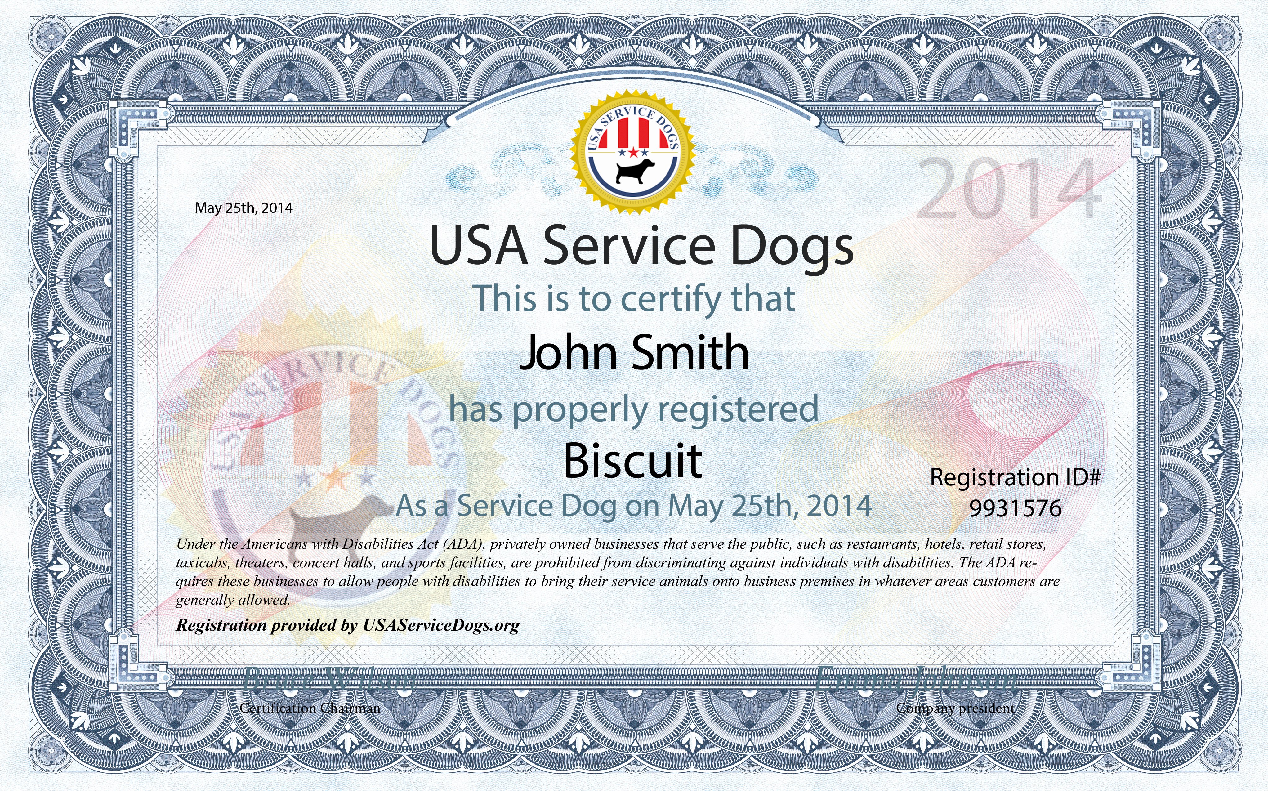 Service Dog Card Template Unique Usa Service Dogs order Service Dog Kit