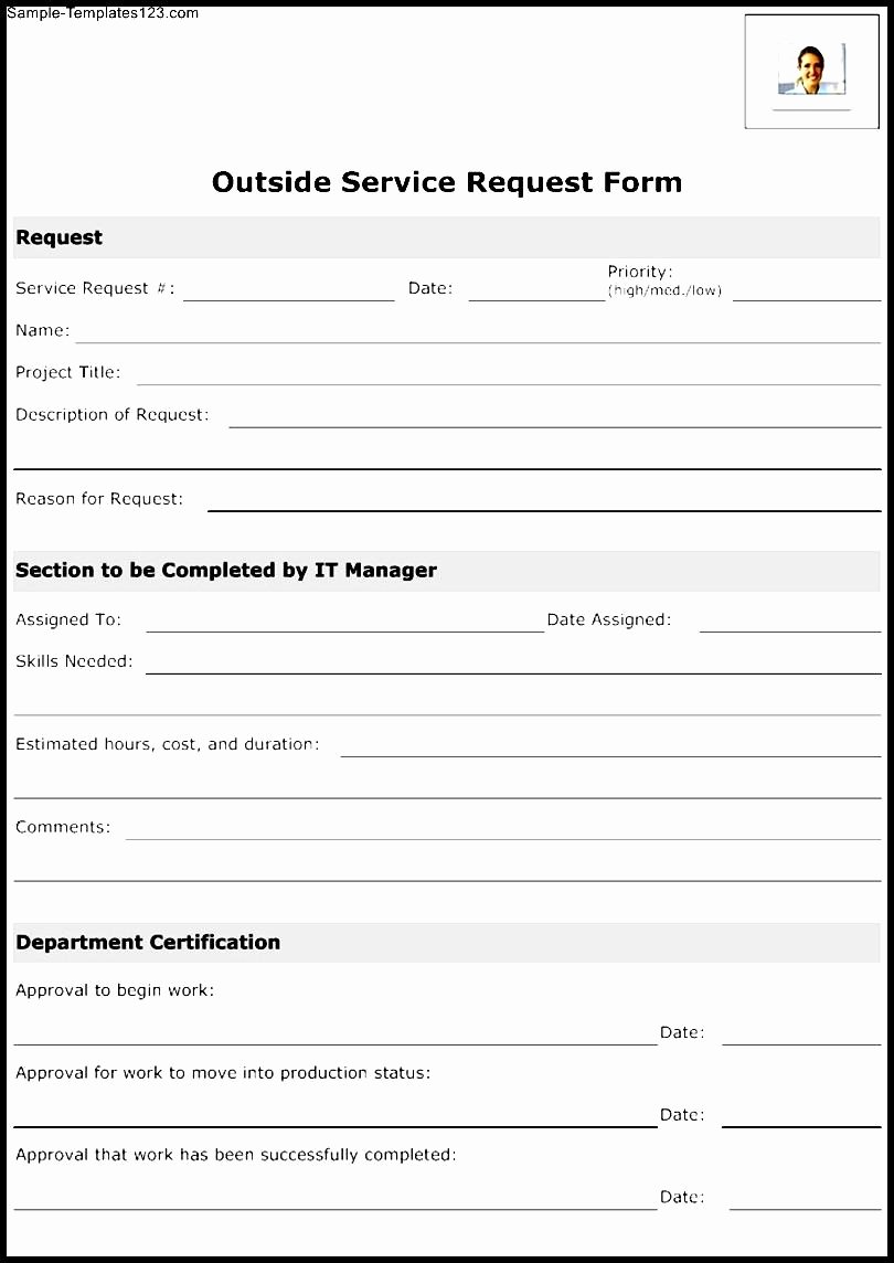 Service Request form Template Fresh 28 Of Service Request Template