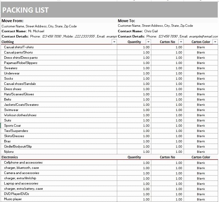 Shipping Packing List Template Best Of 8 Free Sample Shipping Packing List Templates Printable