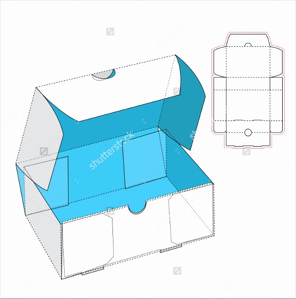 Shoe Box Label Template Lovely Clamshell Box Template Illustrator Templates Resume