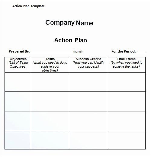 Simple Action Plan Template Luxury 27 Plan Templates