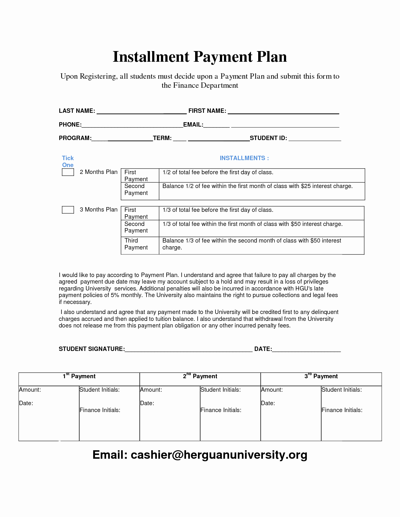 Simple Payment Agreement Template Awesome Payment Plan Template