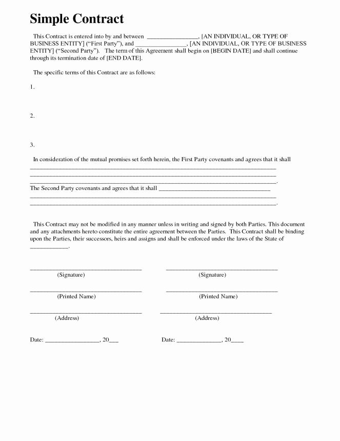Simple Payment Agreement Template Awesome Simple Payment Agreement