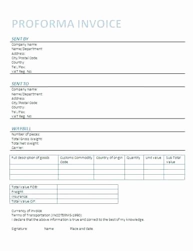 Simple Pro forma Template Elegant Free Proforma Invoice Templates 8 Examples Simple Real