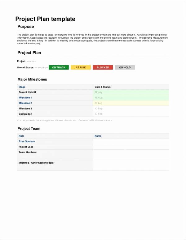 Simple Project Proposal Template Elegant 10 Project Planner Samples &amp; Templates