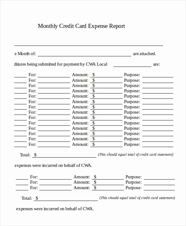 Simple Report Card Template Unique Expense Report 11 Free Word Excel Pdf Documents