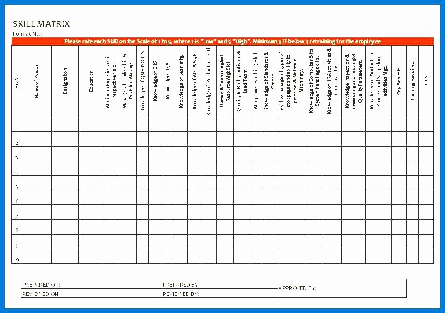 Skills Matrix Template Excel Beautiful Petency Gap Analysis Template Skills Matrix Excel