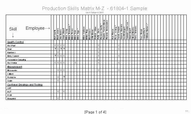Skills Matrix Template Excel Luxury Skills Matrix Template Excel Best S Training