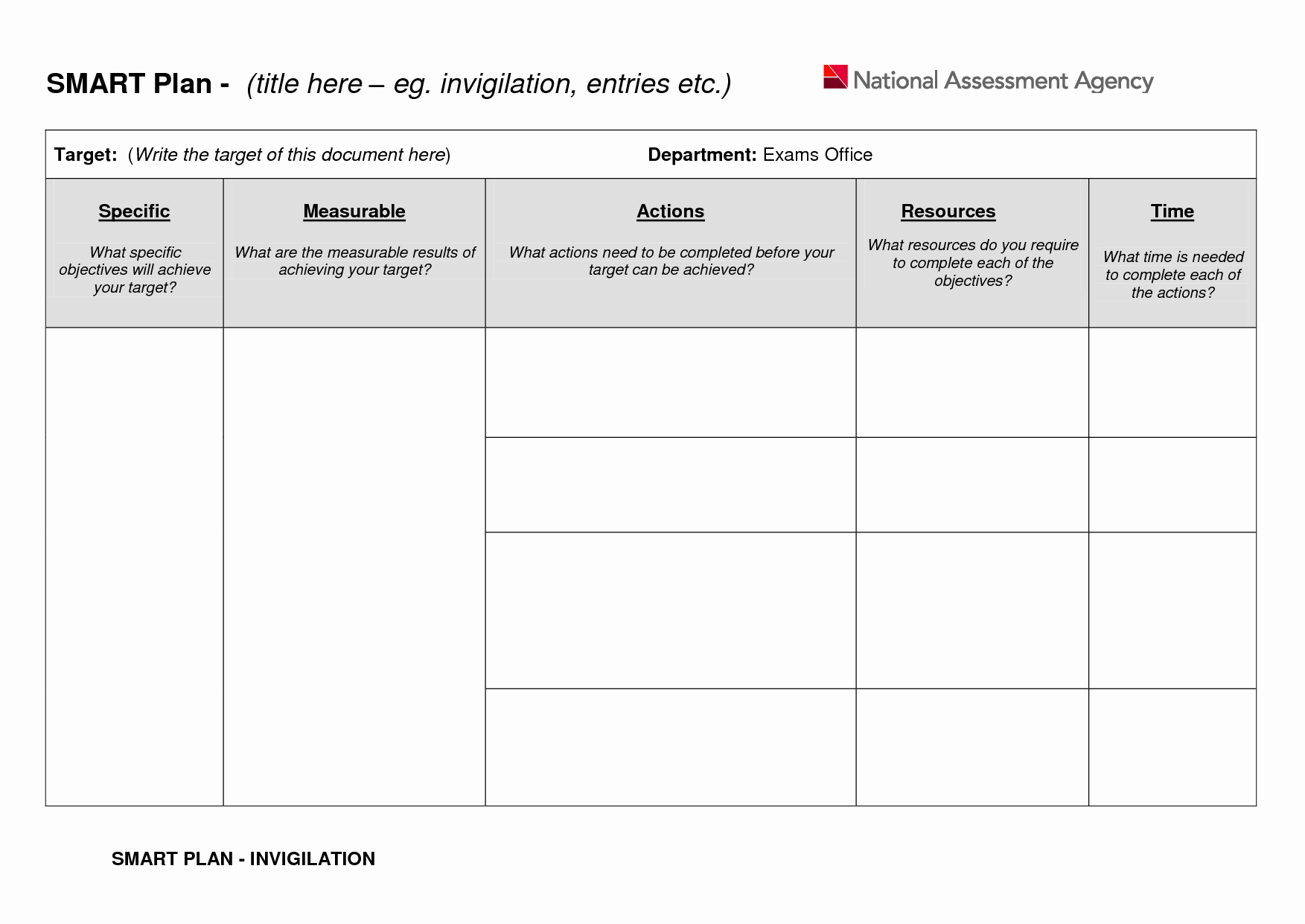 Smart Action Plan Template New 8 Best Of Smart Goal Worksheet Template Excel