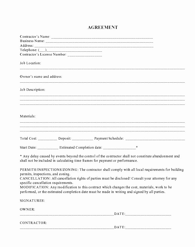 Snow Plow Contract Template New 14 Beautiful Mercial Landscape Maintenance Contract