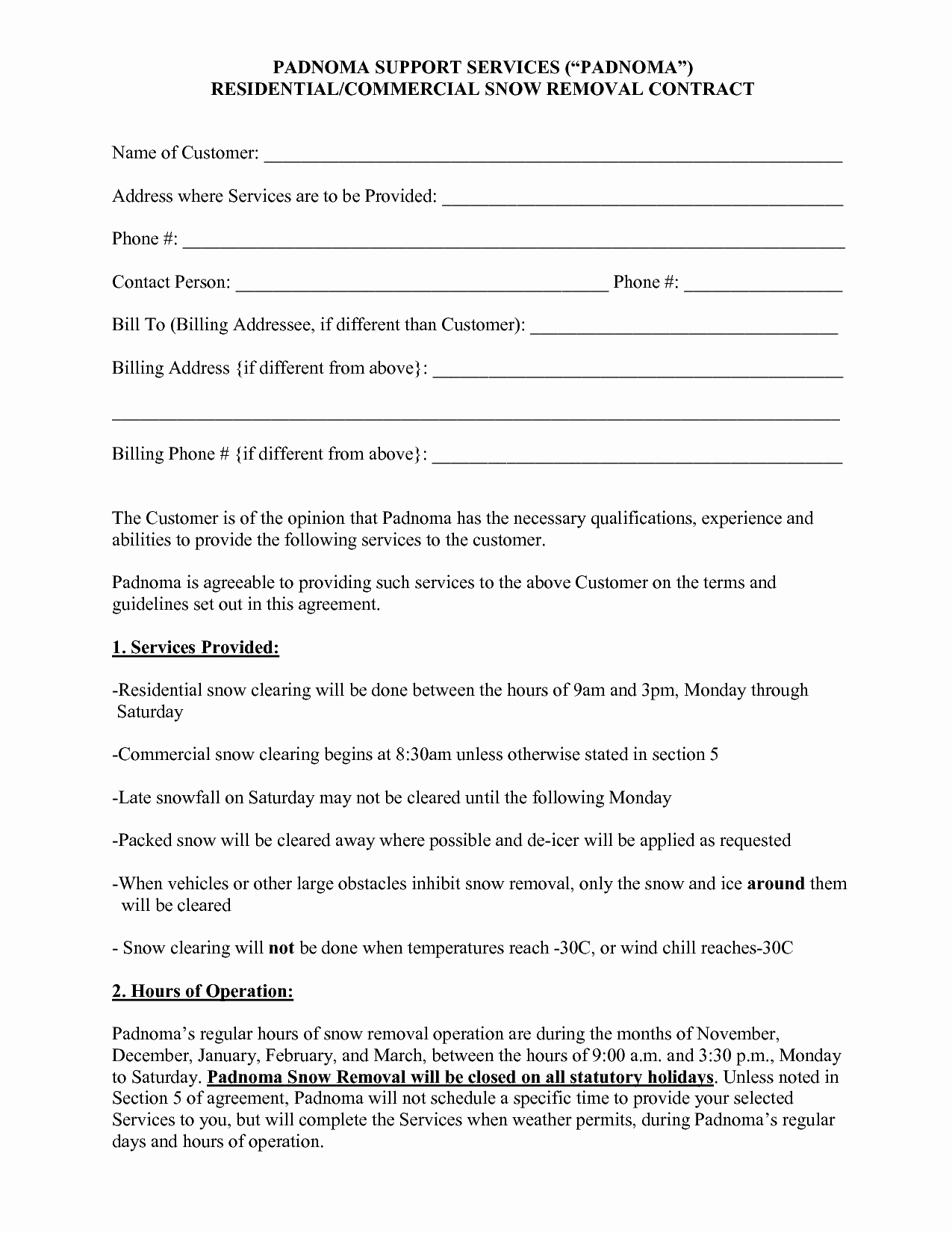 Snow Removal Bid Template Unique 10 Best Of Snow Plow Proposal forms Snow Removal