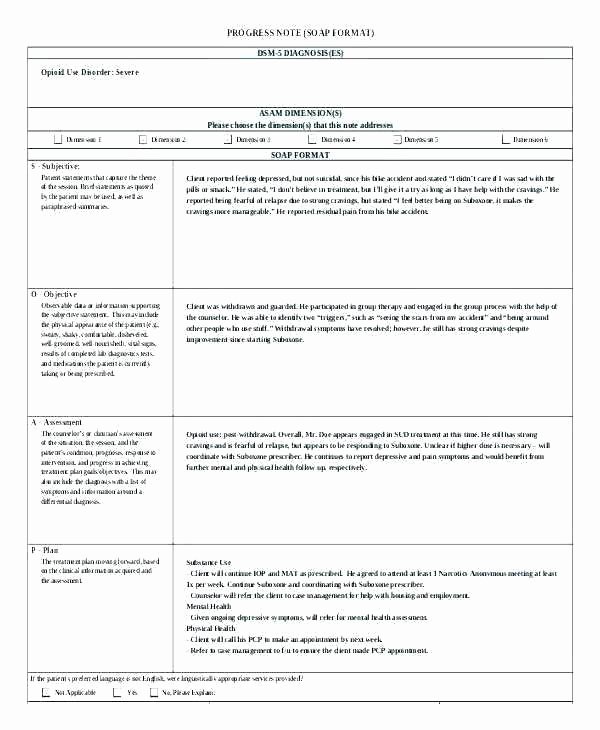 Soap Note Template Counseling Beautiful New therapy Progress Note Template Examples Best Popular