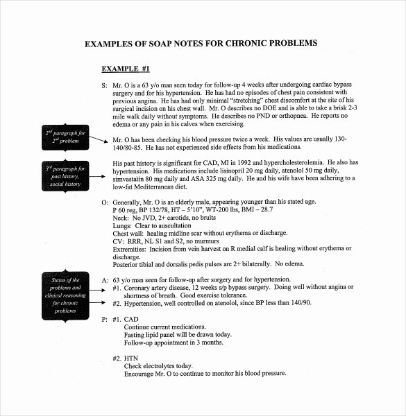 Soap Note Template Pdf Elegant soap Note Template – 9 Free Word Pdf format Download