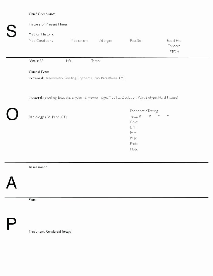 Soap Progress Notes Template Lovely Outpatient Progress Note Template soap Notes Example