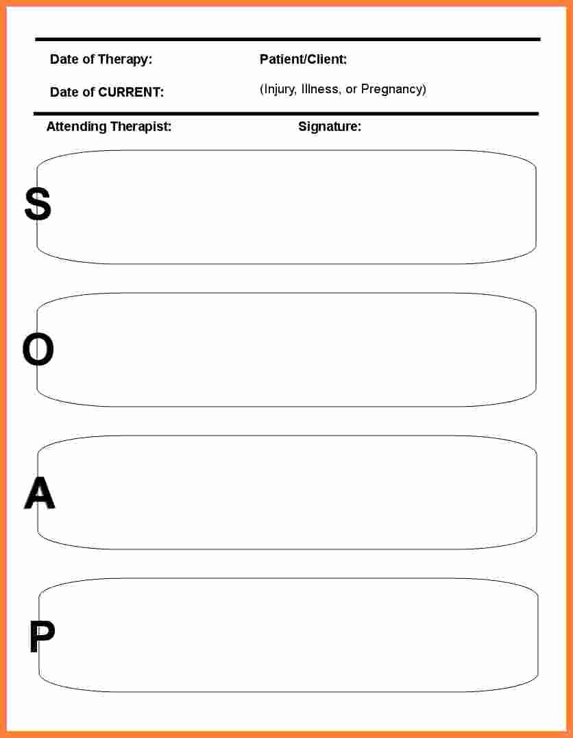 Soap therapy Note Template Best Of 9 soap Notes Template