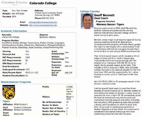 Soccer Player Profiles Template Lovely College soccer Recruiting Profile Template Best