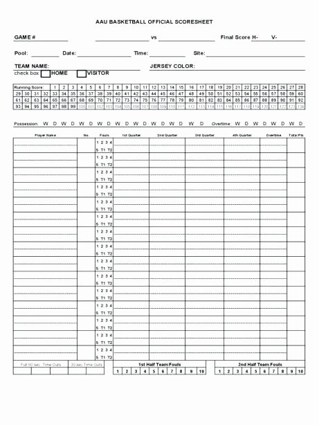 Soccer Score Sheet Template Inspirational Basketball Stat Sheet Excel Worksheet Template Beautiful
