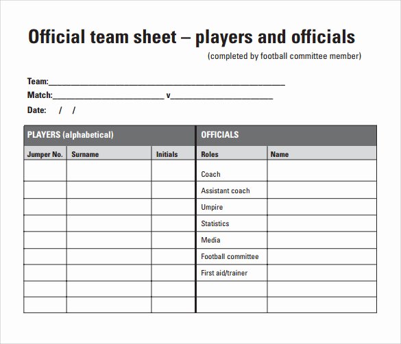 Soccer Score Sheet Template Unique 10 Sample Football Score Sheet Templates