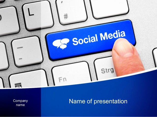 Social Media Ppt Template Best Of social Media Keyboard Powerpoint Template