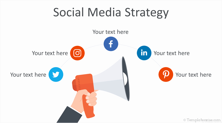 Social Media Ppt Template New social Media Strategy Powerpoint Template Templateswise