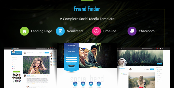 Social Network Website Template Lovely 15 social Media Website themes Free &amp; Premium Templates