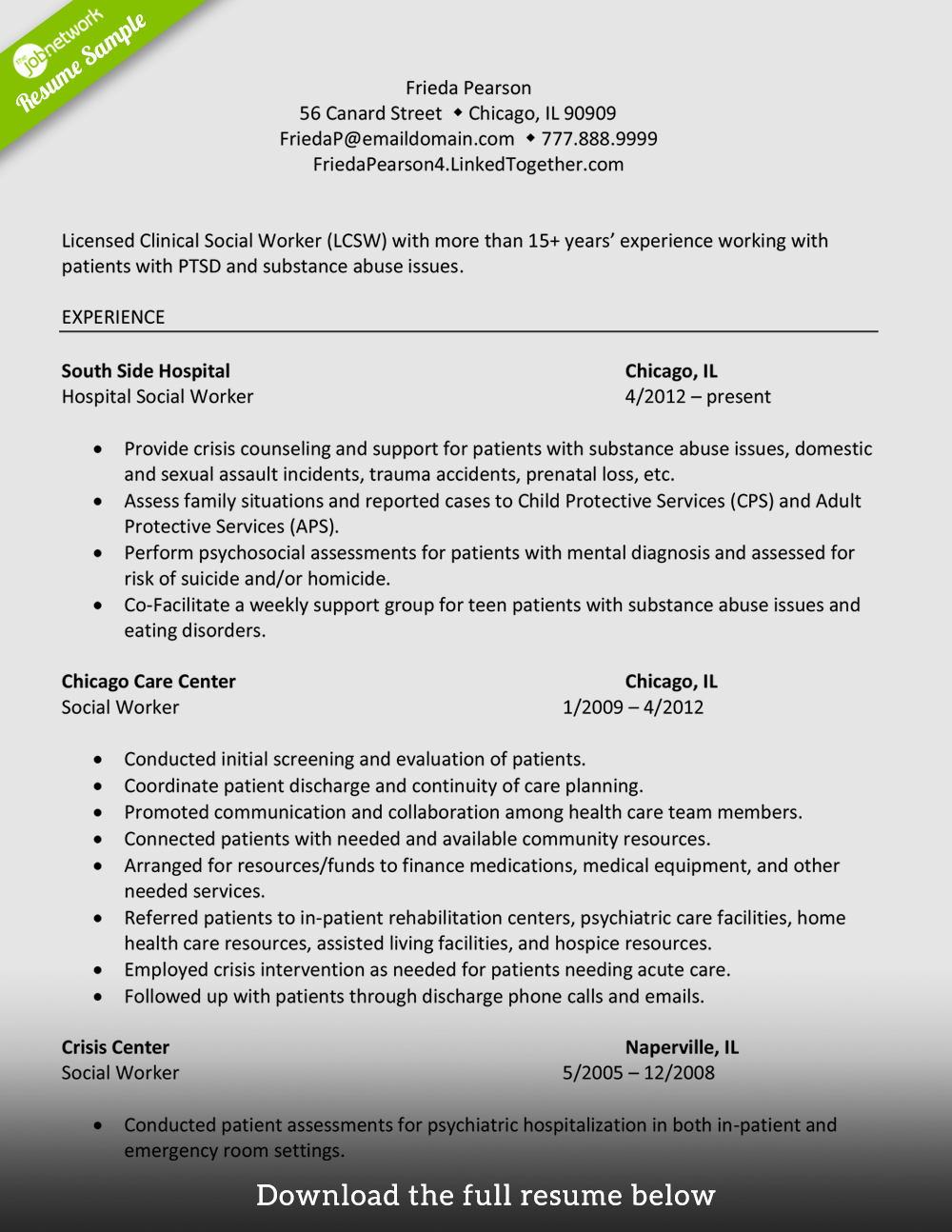 Social Work Resume Template Fresh How to Write A Perfect social Worker Resume Examples