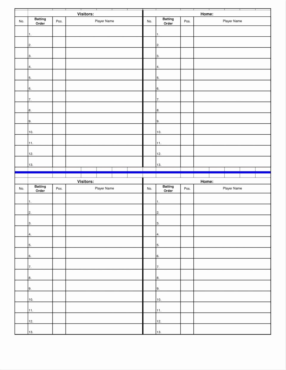Softball Lineup Cards Template New Baseball Stat Sheet Template New Stats Excel Spreadsheet