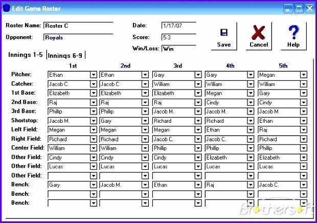 Softball Lineup Template Excel Inspirational 12 Baseball Lineup Excel Template Exceltemplates