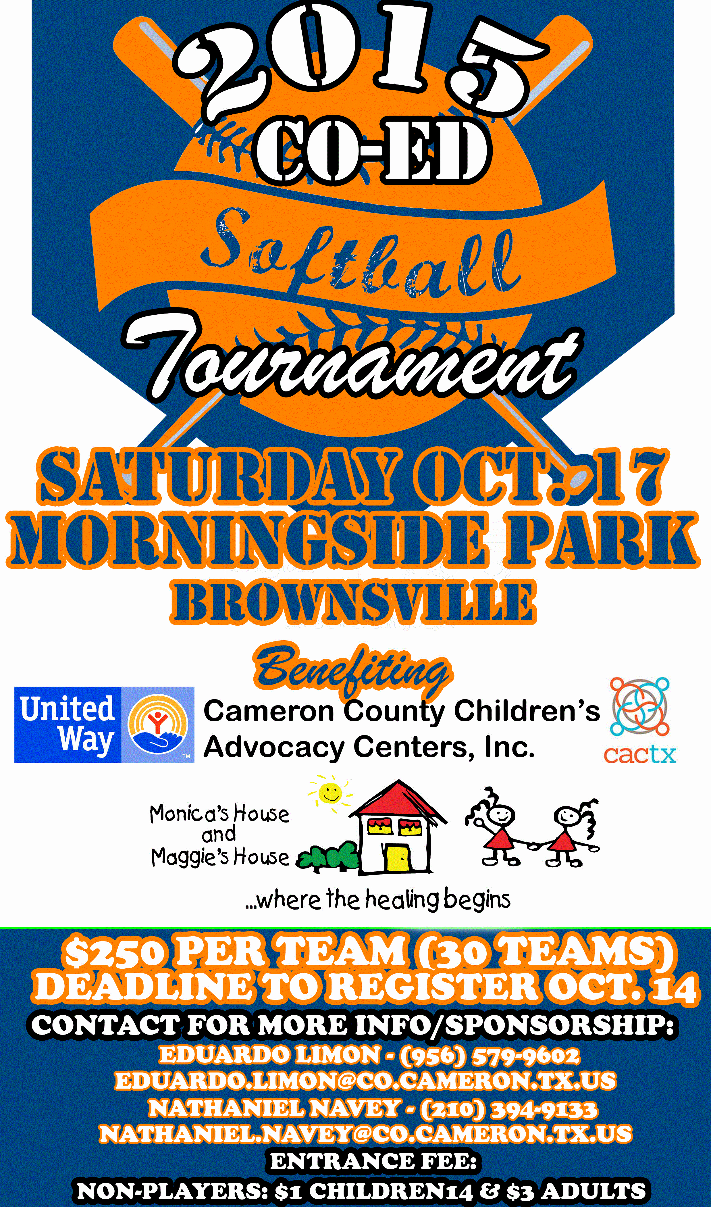 Softball tournament Flyer Template Lovely Cccac 2015 softball tournament Flyer – Cameron County