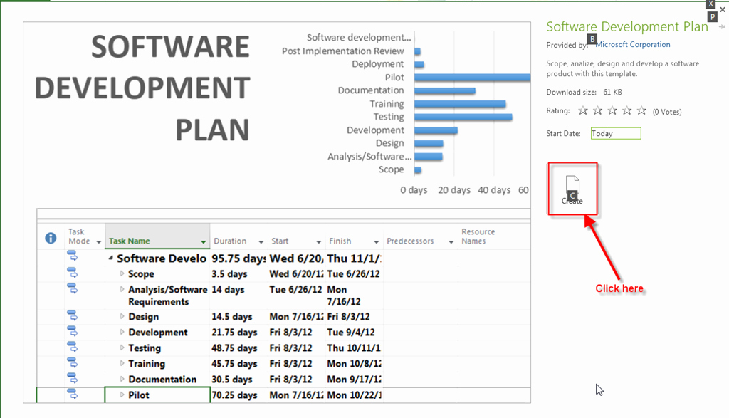 Software Development Plan Template Unique Microsoft Project 2013–what is New Part 1