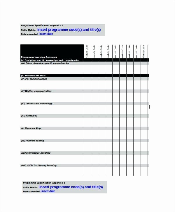 Software Evaluation Template Excel Fresh Matrix software Evaluation Template Excel Templates for