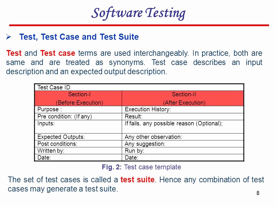 Software Test Cases Template Unique software Testing Ppt