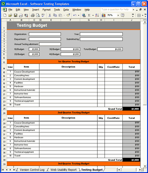 Software Test Plan Template Unique software Testing Templates software