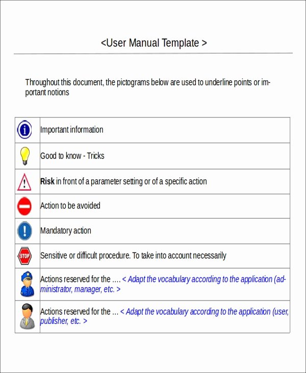 Software User Manual Template Elegant 8 Instruction Manual Templates Free Sample Example