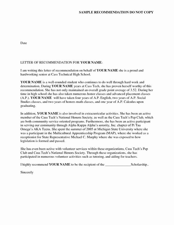 Sorority Recommendation Letter Template Beautiful Reference Letter Of Re Mendation Sample